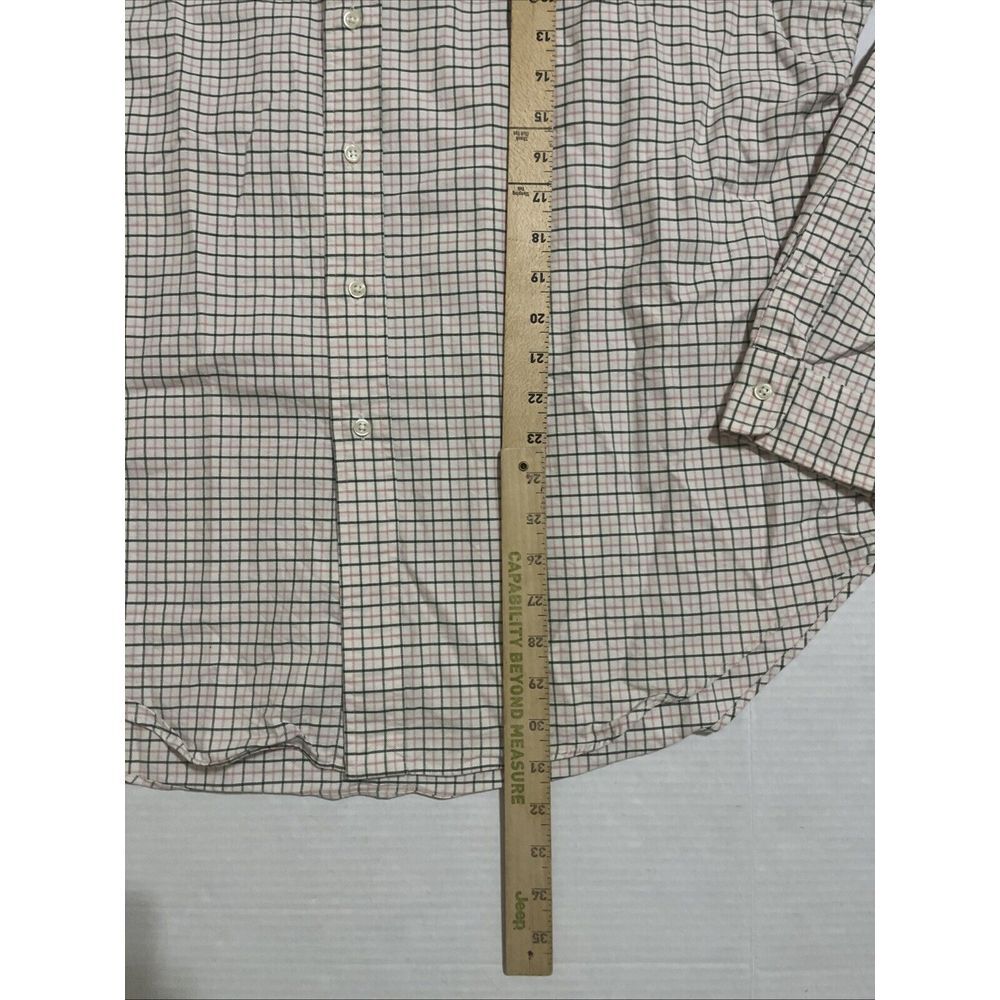 Polo Ralph Lauren Shirt Mens Size 2XL White Windowpane Plaid Pony Button Classic - Picture 9 of 10
